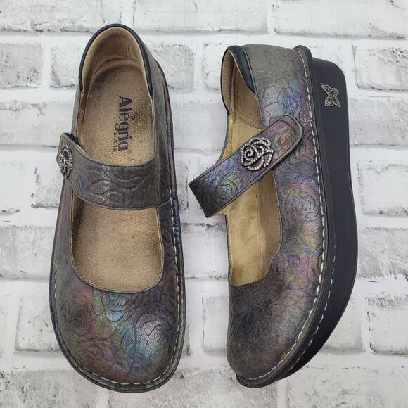 Alegria Paloma Rose Shadow Rainbow Ombre Clogs Women's Size 40 EU 9.5-10US - Picture 1 of 7